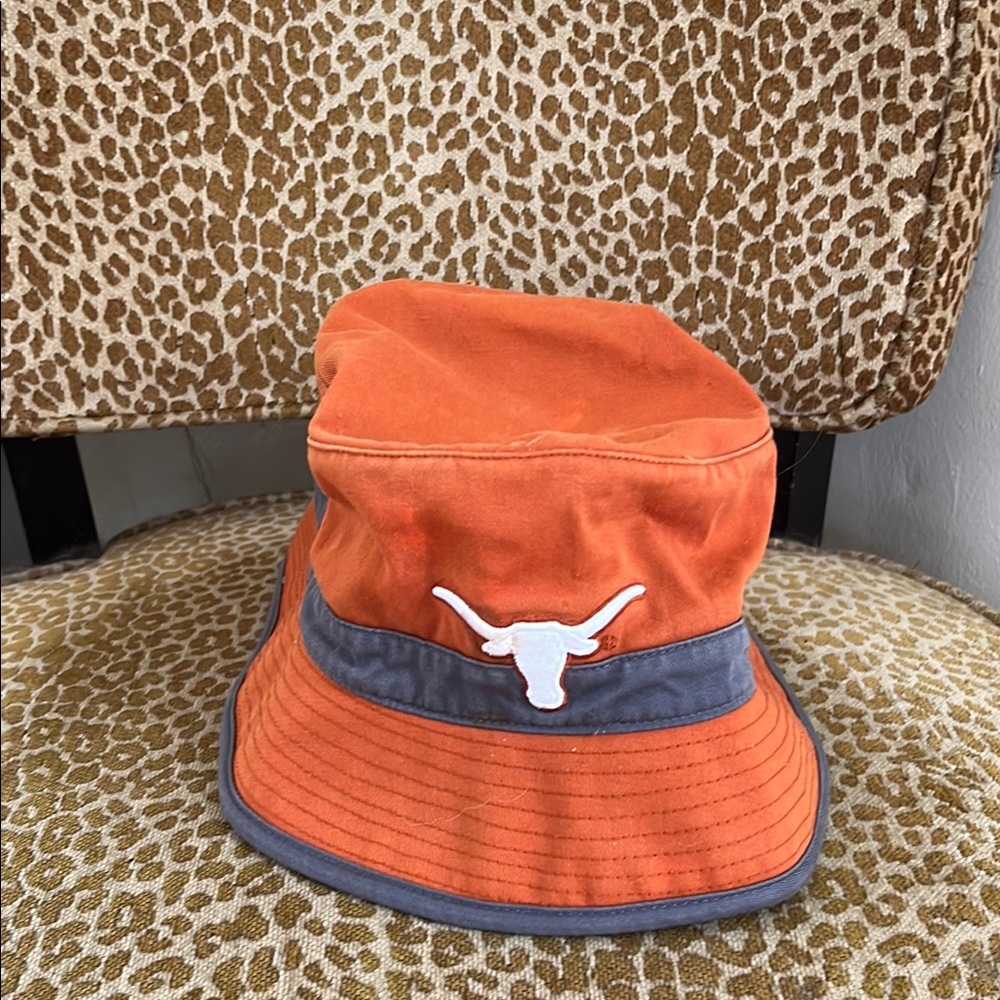 Orange Bucket Hat with Longhorn Logo